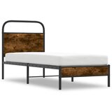  Okvir kreveta bez madraca dimljena boja hrasta 80x200 cm drveni | shoptok.hr