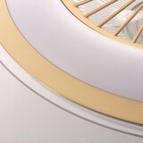  LED prigušiva plafonska lampa sa ventilatorom ZEPHYR LED/48W/230V zlatna + daljinski upravljač | Eponuda.com