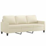  3-dijelni set sofa s jastucima krem od umjetne kože | Eponuda.ba