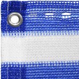 Balkonski zastor plavo-bijeli 120 x 500 cm HDPE | shoptok.hr