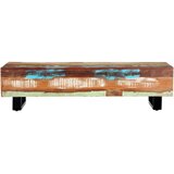  Stolić za kavu od obnovljenog drva i čelika 120 x 50 x 30 cm | Eponuda.com