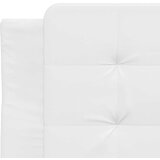 vidaXL Posteljni okvir z LED lučkami bel 80x200 cm umetno usnje, (21111971) | Shoptok.si