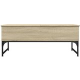  Stolić za kavu boja hrasta sonome 100x50x40 cm od drva i metala | shoptok.hr