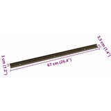  Profili za rubove stepenica 30 pcs Smeđa 67 x 3.5 x 3 cm | shoptok.hr