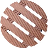 vidaXL kolica za biljke 2 kom smeđa Ø 30 x 7,5 cm WPC | shoptok.hr