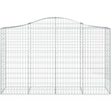  Obokana gabionska košara 13 kos 200x50x120/140cm cinkano železo, (20758041) | Shoptok.si
