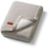 BabyOno Pletena pamučna dekica obostrana 75x100 cm, siva | shoptok.hr