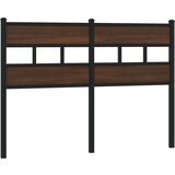  Uzglavlje smeđa boja hrasta 120 cm čelik i konstruirano drvo | shoptok.hr