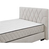 MID.YOU POSTELJA Z VZMETNICO 160 cm x 200 cm , tekstil, leseni material bež | Shoptok.si