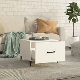  Stolić za kavu s metalnim nogama 2 kom bijeli 50 x 50 x 40 cm | Eponuda.ba