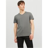 Jack & Jones Grey Mens Basic T-Shirt Organic - Men Cene