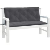 vidaXL Jastuci za vrtnu klupu 2 kom antracit 120x50x7 cm tkanina | shoptok.hr