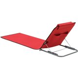 vidaXL Sklopive podloge za plažu od čelika i tkanine 2 kom crvene | shoptok.hr