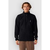 Rip Curl S-Series Polartec Crew Half-Zip Fleece Sweat black Cene