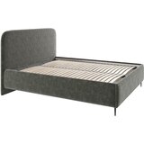 MID.YOU OBLAZINJENA POSTELJA 160 cm x 200 cm , les, tekstil, leseni material antracit | Shoptok.si