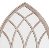  Vrtno ogledalo boja pijeska 100x45 cm željezno vanjska upotreba | shoptok.hr