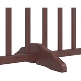  Vrata za pse s vratima sklopiva 4 panela smeđi hrast 320 cm | Shoptok.si