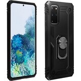 AVIZAR Ovitek za Galaxy S20 Plus, odporen na udarce, s kovinskim držalom za obrocke - crn, (20599590) | Shoptok.si