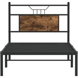  Okvir kreveta bez madraca dimljena boja hrasta 80x200 cm drveni | shoptok.hr