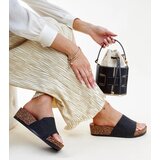 Gemre Black cork wedge flip-flops Naifene | shoptok.hr