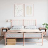  Noćni ormarići 2 kom ružičasti 36 x 39 x 50,5 cm čelični | shoptok.hr