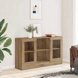  Komoda boja hrasta artisan 120x30,5x70 cm od konstruiranog drva Smeđa | shoptok.hr