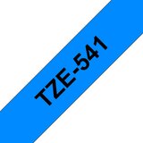 Brother Tze-541 združljiv laminirani trak - 18 mm X 8 metrov črno/moder, (21405041) | Shoptok.si