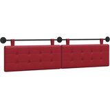  Držeće uzglavlje Zidne Vinska crvena 210 x 55 x 5 cm Lažna koža - boja crnog vina 200 cm bez LED | shoptok.hr