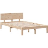 vidaXL Knjižna postelja brez vzmetnice 135x190 cm trdna borovina | Shoptok.si