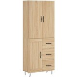 vidaXL Visoka komoda hrasta sonome 69 5x34x180cm od konstruiranog drva | shoptok.hr