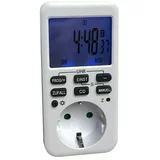 VOLTOMAT Digitalni časovnik z zaslonom (3600 W, IP20 bel)