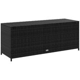  Vrtna kutija za pohranu crna 150 x 50 x 60 cm poliratan | shoptok.hr