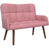 SOFA za dvije osobe Ružičasta 115 x 61 x 87 cm Baršun | shoptok.hr