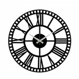 WALLXPERT metal wall clock 10 black zidni sat Cene