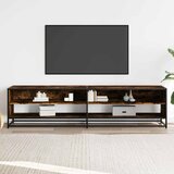 TV ormarić dimljeni hrast 180,5x40x46 cm konstruirano drvo | shoptok.hr