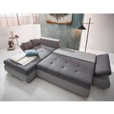 CARRYHOME SEDEŽNA GARNITURA, tkanina antracit, svetlo siva | Shoptok.si