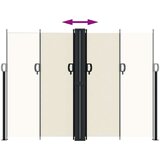 vidaXL Uvlačiva bočna tenda krem boje 180 x 600 cm | shoptok.hr