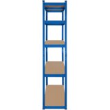  Metalni stalak za odlaganje 180x90x40 plavi Rebel | shoptok.hr