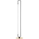 Nova Luce Bela/mat črna kovinska LED stoječa svetilka (višina 150 cm) Wetro – Cene