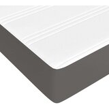 vidaXL Box spring postelja z vzmetnico siv 140x200 cm umetno usnje | Shoptok.si