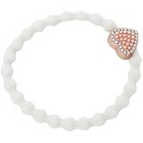 By Eloise London Rose Gold Bling Heart Cream elastika za lase | Shoptok.si