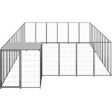  Kavez za pse crni 19,36 m² čelični | shoptok.hr