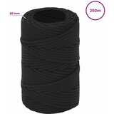  Višenamjensko pomoćno uže 2 mm 250 m Crna PP | shoptok.hr
