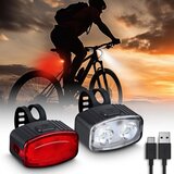 solight WN47-SET 2x led prigušiva punjiva svetla za bicikl 350mAh IP44 crvena/bela | Eponuda.com