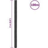vidaXL Membrana proti plevelu črna 2x100 m PP | Shoptok.si