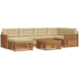  Set vanjskih sofa 7 kom. Prirodna i bež | shoptok.hr