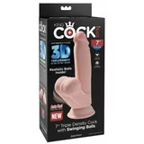 King Cock dildo Plus 3D 7 Swinging Balls