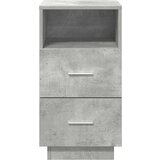  Noćni ormarići 2 kom s 2 ladice beton siva 36x36x68 cm | shoptok.hr