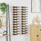  Zidni stalak za vino za 12 boca 2 kom bijeli željezni | shoptok.hr