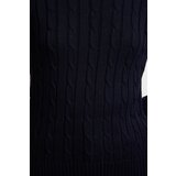 Trendyol Navy Blue Hair Knitted Crew Neck Knitwear Sweater | Shoptok.si